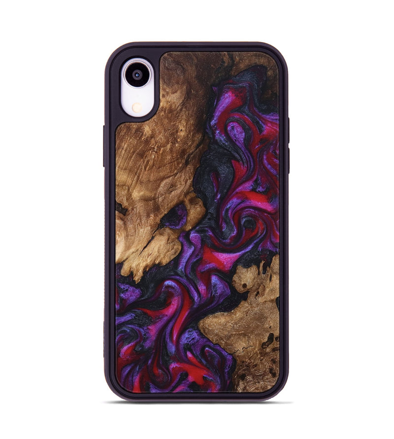 iPhone Xr Wood Phone Case - Kailee (Purple, 822122)