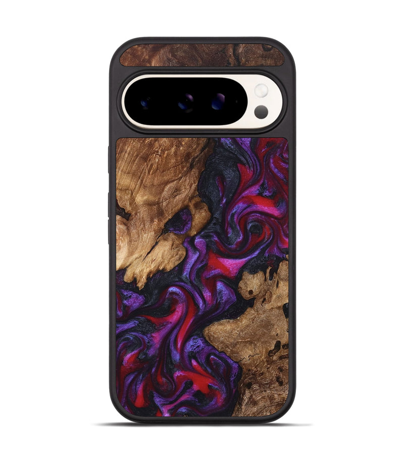 Pixel 9 Pro Wood Phone Case - Kailee (Purple, 822122)