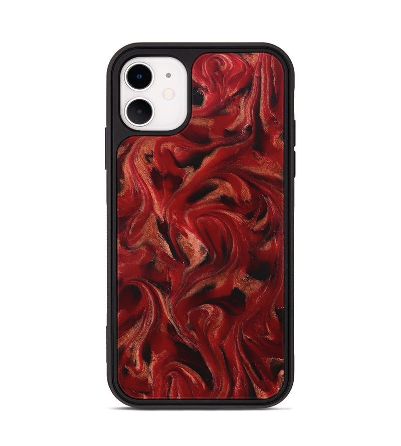iPhone 11 ResinArt Phone Case - Margot (Red, 822123)