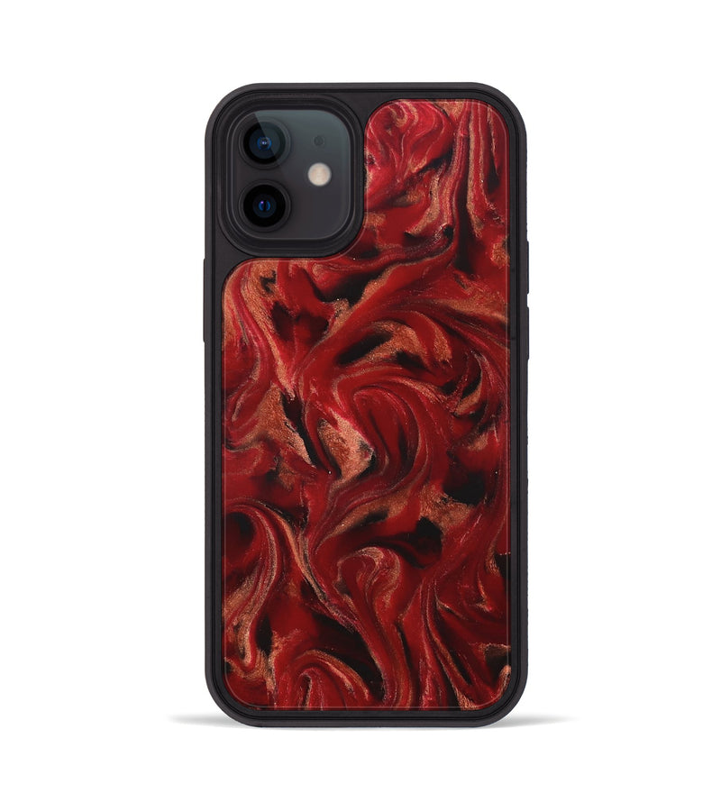 iPhone 12 ResinArt Phone Case - Margot (Red, 822123)