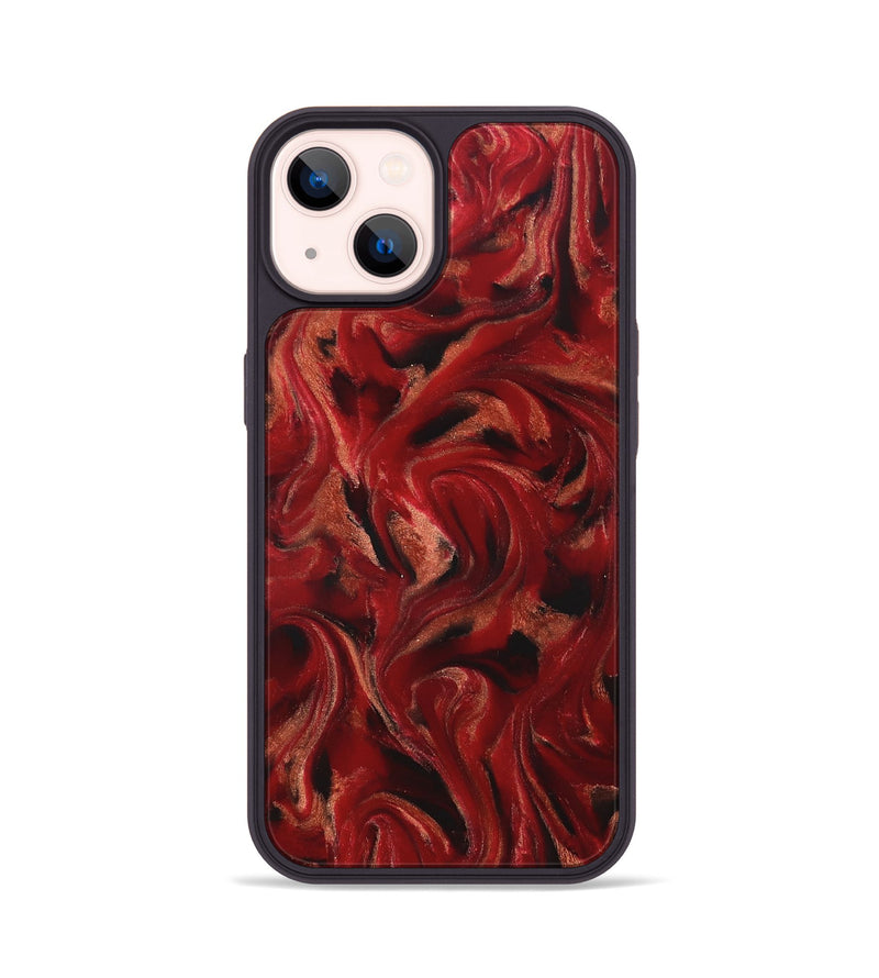 iPhone 14 ResinArt Phone Case - Margot (Red, 822123)