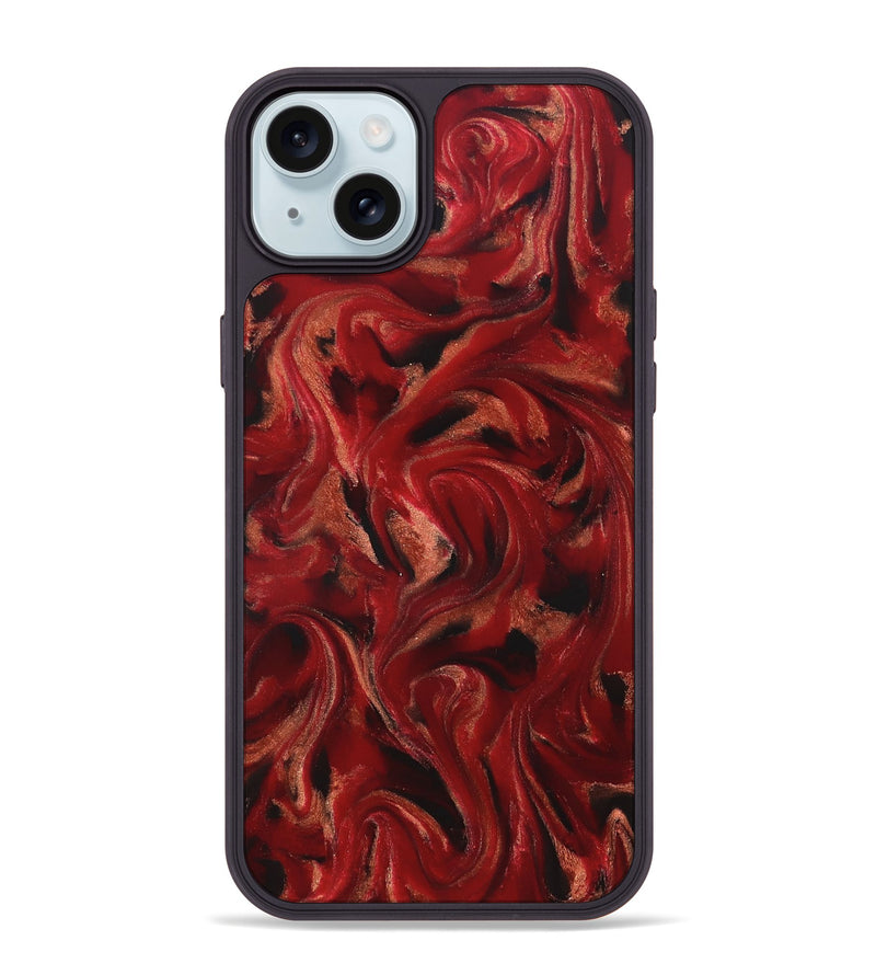 iPhone 15 Plus ResinArt Phone Case - Margot (Red, 822123)