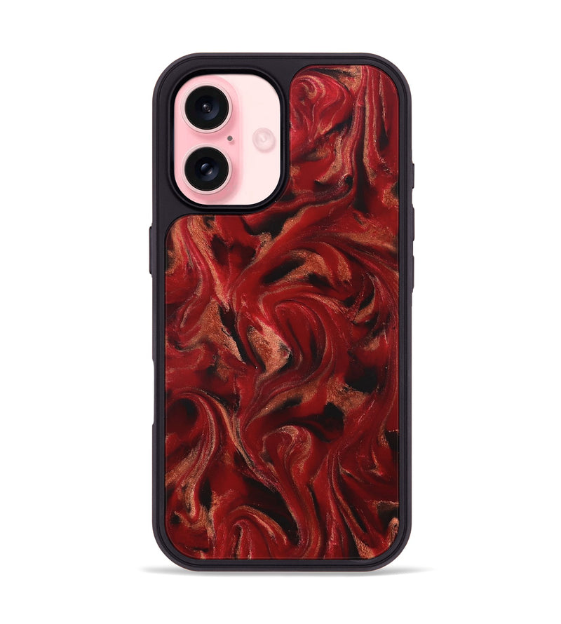 iPhone 16 ResinArt Phone Case - Margot (Red, 822123)