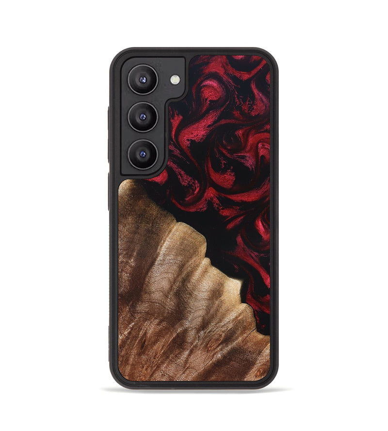 Galaxy S23 Wood Phone Case - Meda (Red, 822124)
