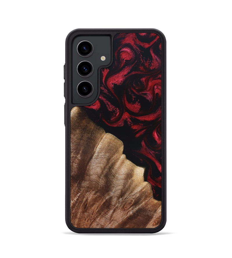 Galaxy S24 Wood Phone Case - Meda (Red, 822124)