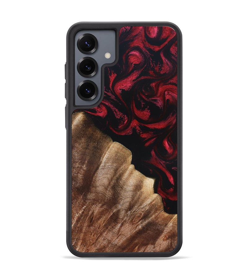 Galaxy S25 Plus Wood Phone Case - Meda (Red, 822124)