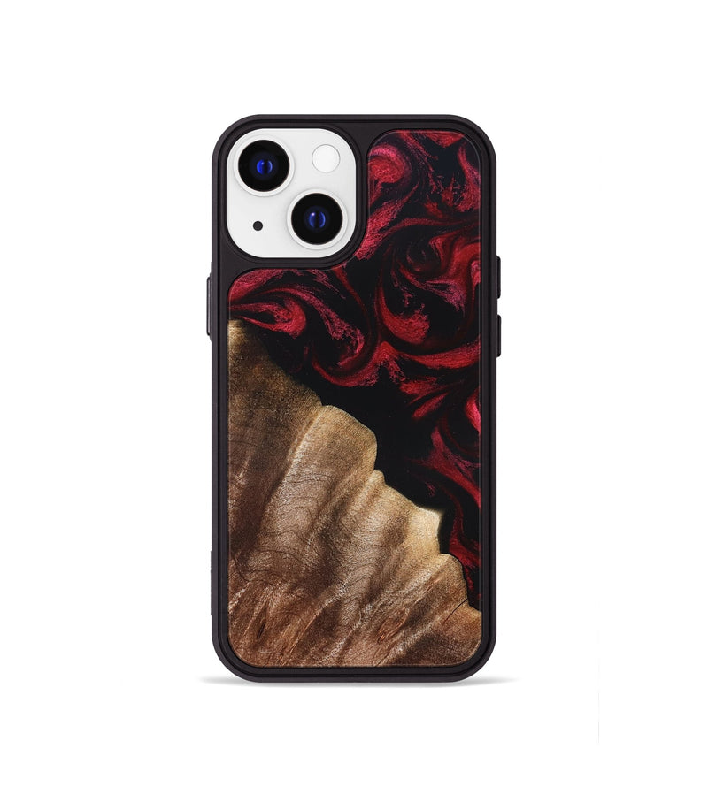 iPhone 13 mini Wood Phone Case - Meda (Red, 822124)