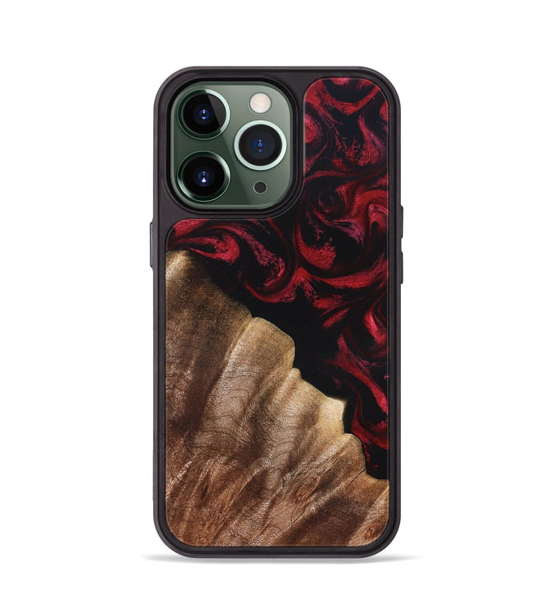 iPhone 13 Pro Wood Phone Case - Meda (Red, 822124)
