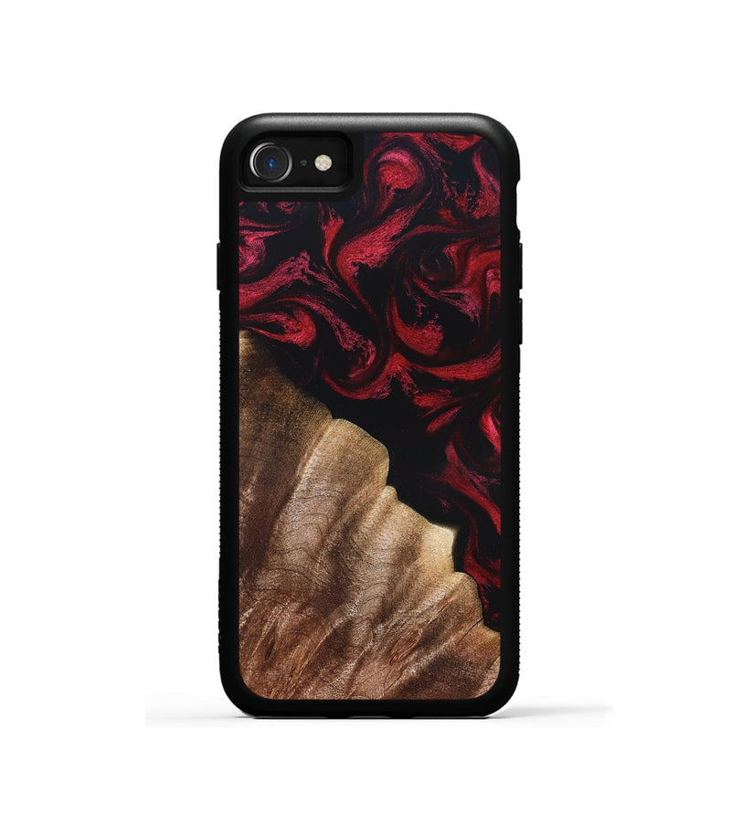 iPhone SE Wood Phone Case - Meda (Red, 822124)
