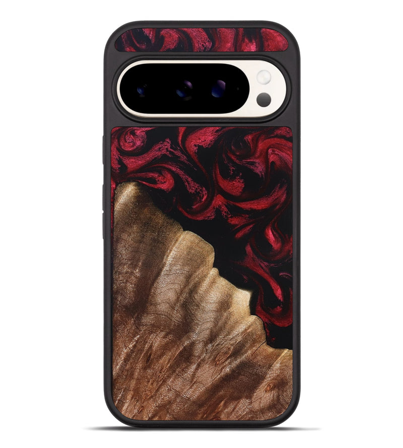 Pixel 9 Pro XL Wood Phone Case - Meda (Red, 822124)