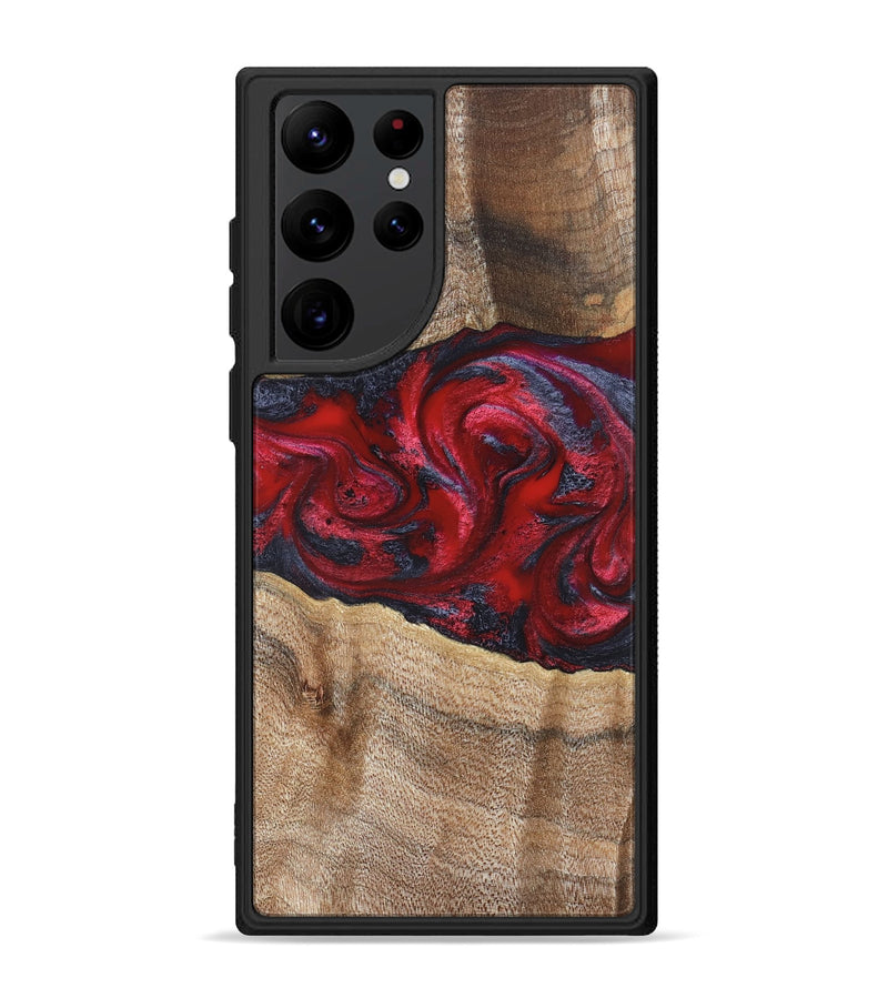 Galaxy S22 Ultra Wood Phone Case - Siobhan (Red, 822125)