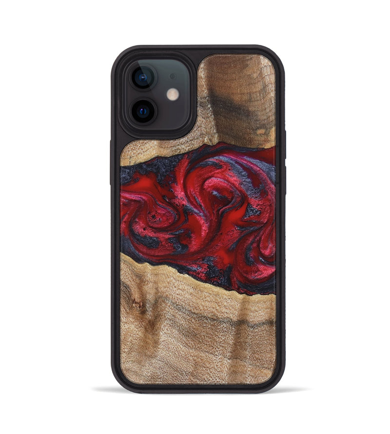 iPhone 12 Wood Phone Case - Siobhan (Red, 822125)
