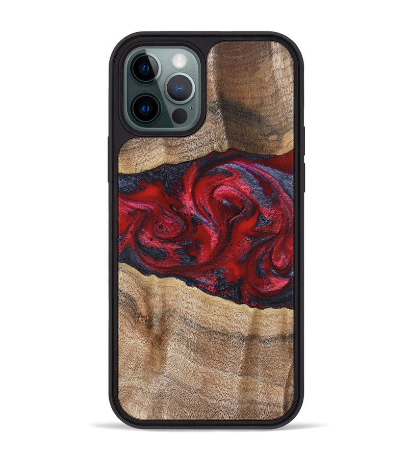 iPhone 12 Pro Max Wood Phone Case - Siobhan (Red, 822125)