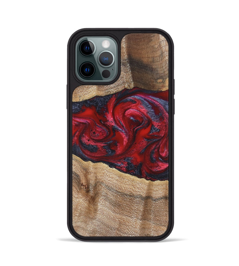 iPhone 12 Pro Wood Phone Case - Siobhan (Red, 822125)
