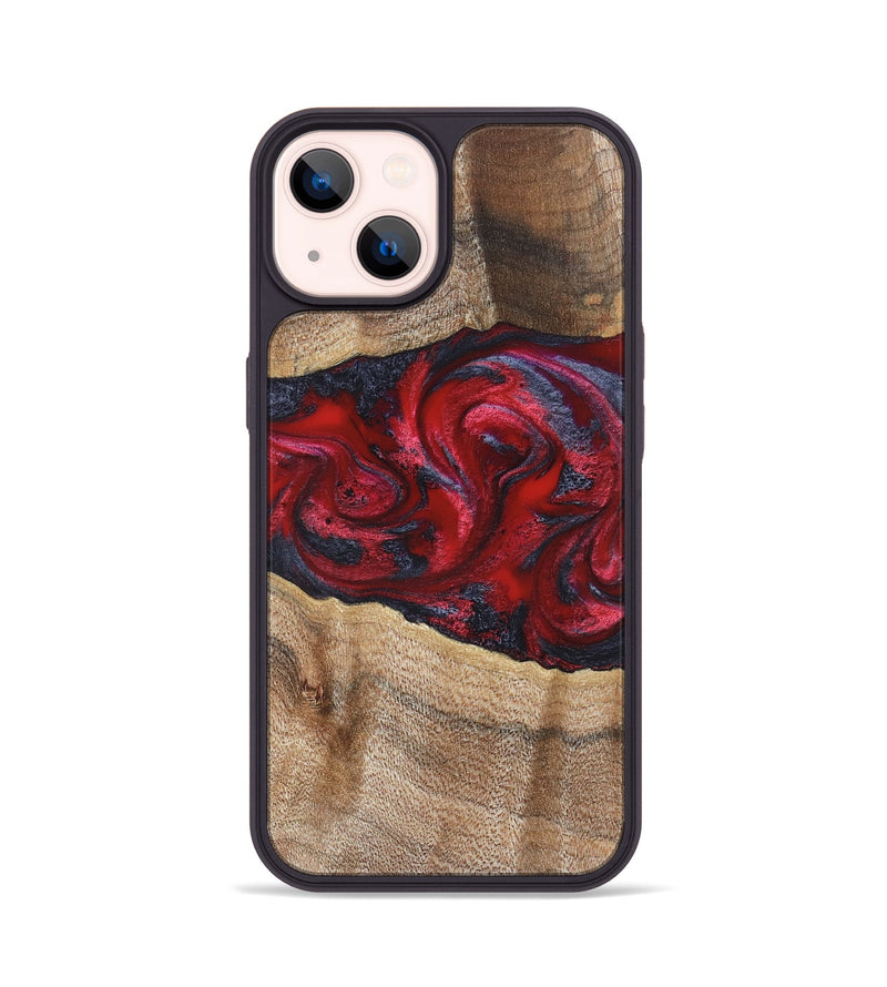 iPhone 14 Wood Phone Case - Siobhan (Red, 822125)