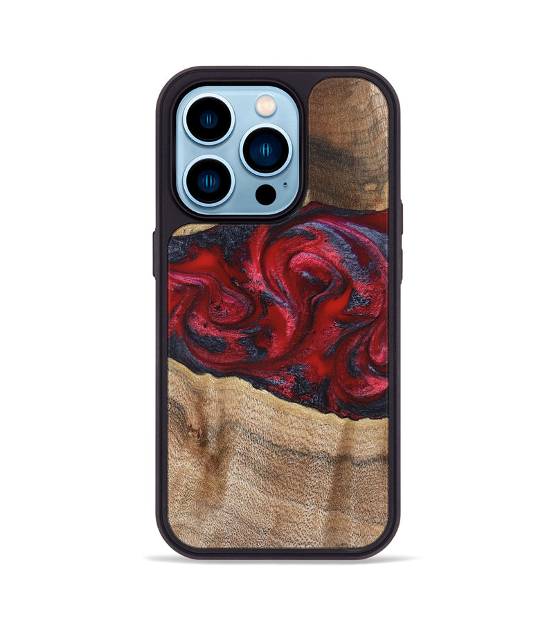 iPhone 14 Pro Wood Phone Case - Siobhan (Red, 822125)
