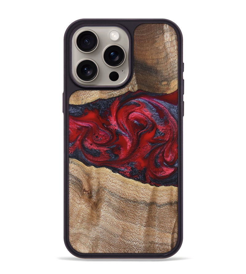 iPhone 15 Pro Max Wood Phone Case - Siobhan (Red, 822125)