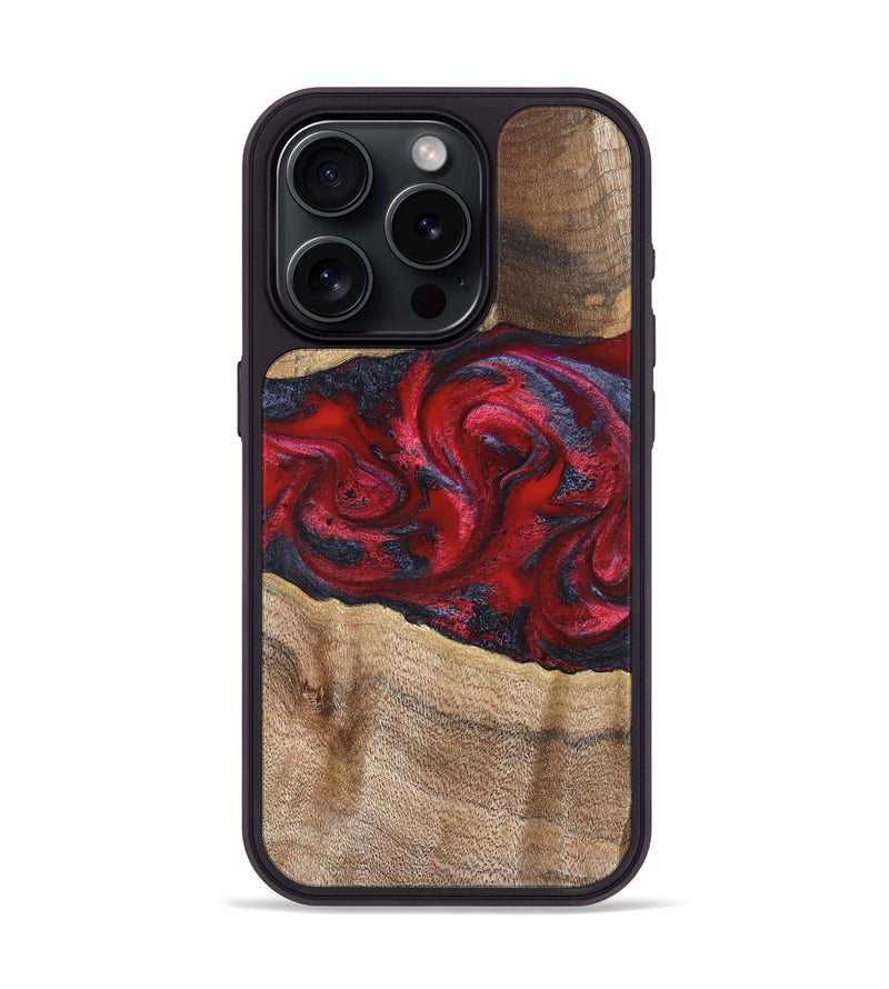 iPhone 15 Pro Wood Phone Case - Siobhan (Red, 822125)