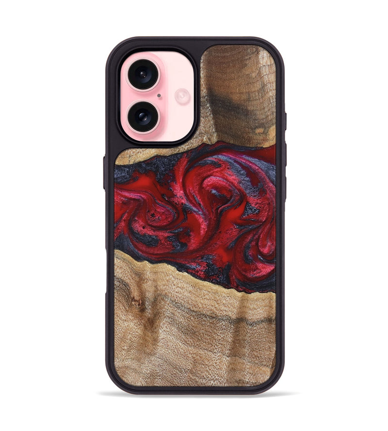 iPhone 16 Wood Phone Case - Siobhan (Red, 822125)