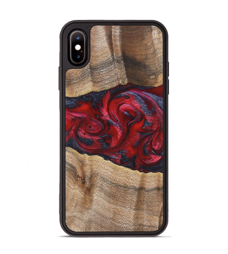 iPhone Xs Max Wood Phone Case - Siobhan (Red, 822125)