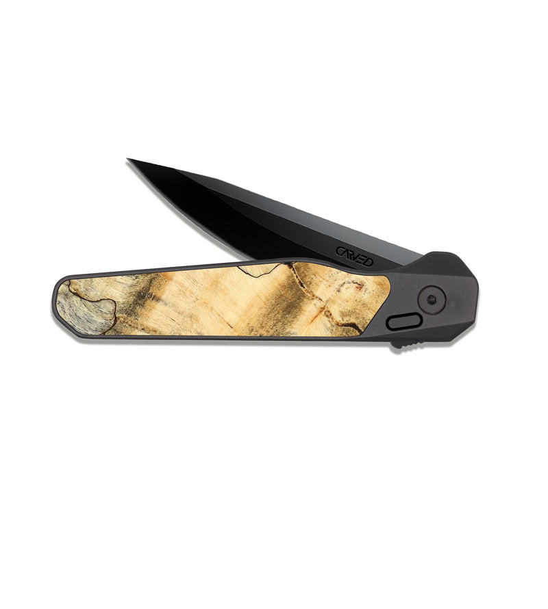 EDC Dark Slate Wood Pocket Knife - Gay (Wood Burl, 822129)
