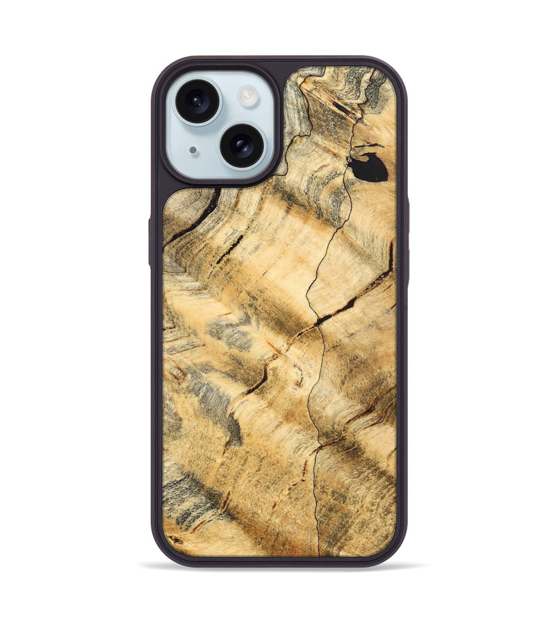 iPhone 15 Wood Phone Case - Gay (Wood Burl, 822129)