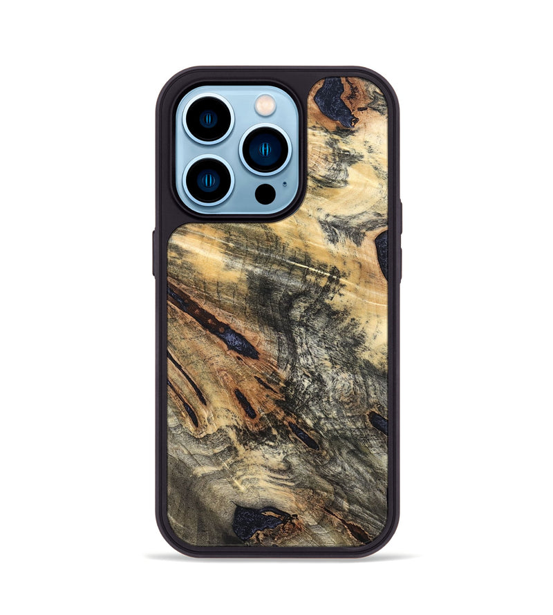 iPhone 14 Pro Wood Phone Case - Lea (Wood Burl, 822132)