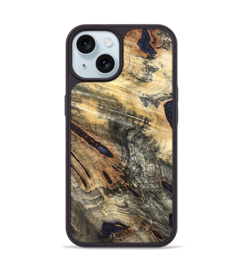 iPhone 15 Wood Phone Case - Lea (Wood Burl, 822132)