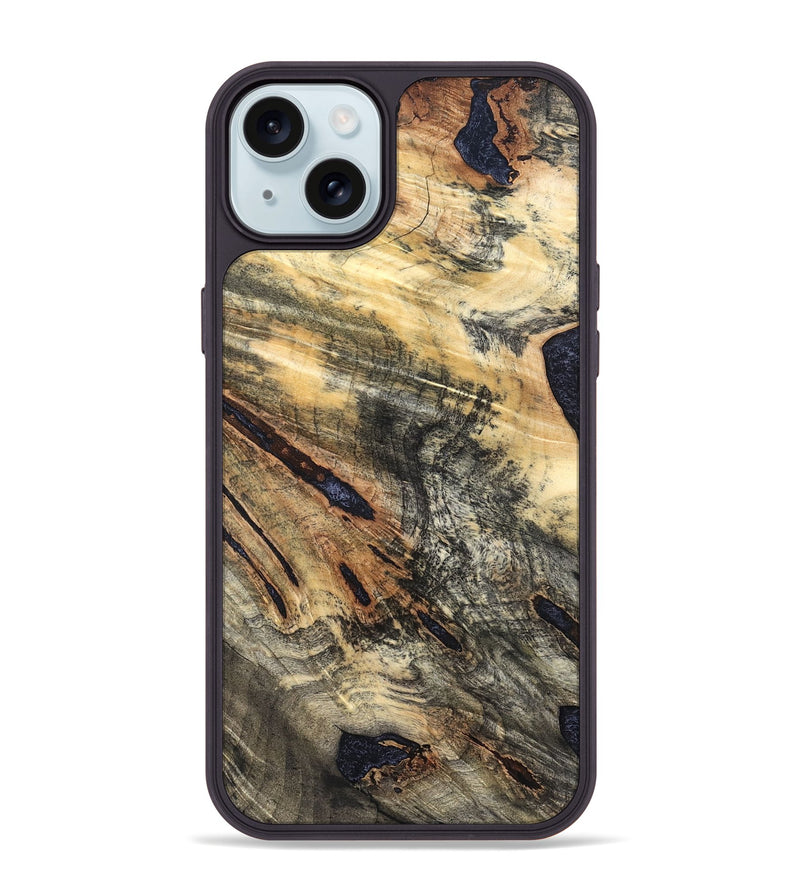 iPhone 15 Plus Wood Phone Case - Lea (Wood Burl, 822132)