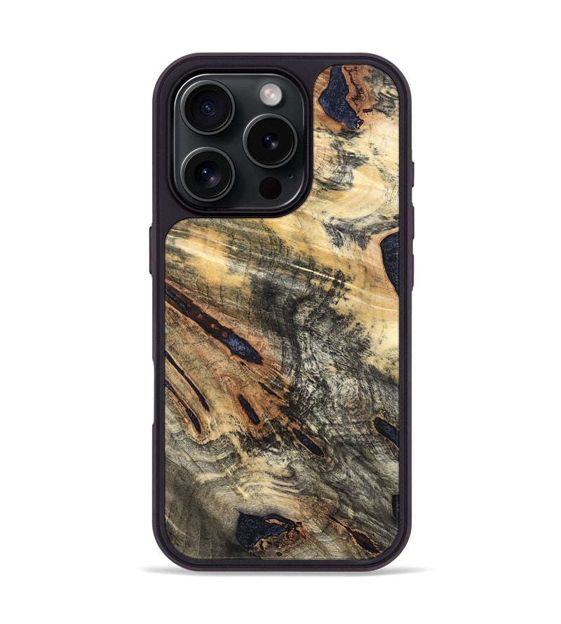 iPhone 16 Pro Wood Phone Case - Lea (Wood Burl, 822132)