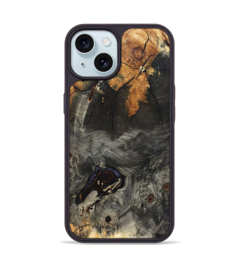 iPhone 15 Wood Phone Case - Shanika (Wood Burl, 822134)