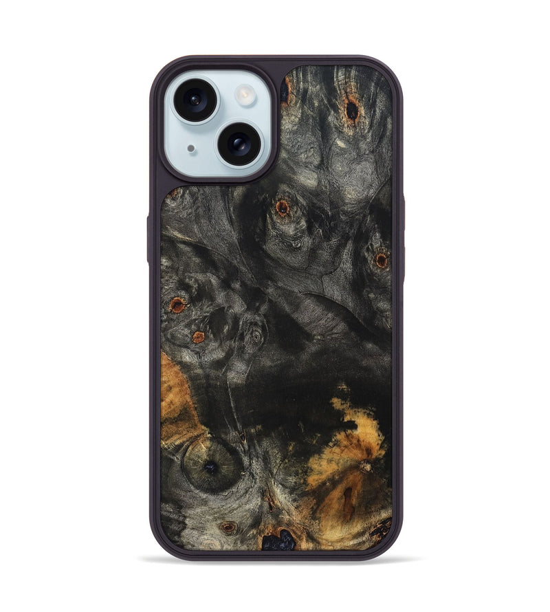 iPhone 15 Wood Phone Case - Alivia (Wood Burl, 822135)