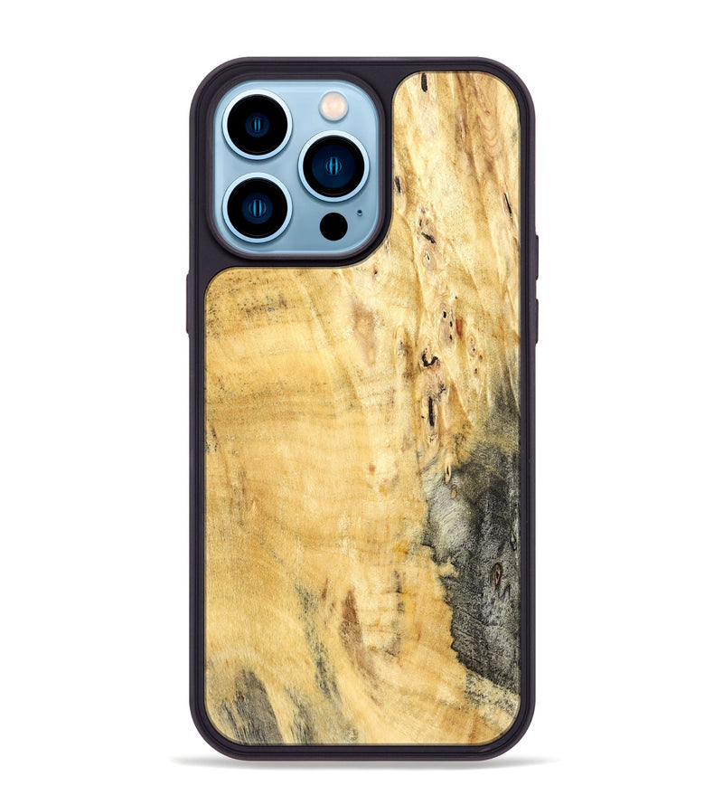 iPhone 14 Pro Max Wood Phone Case - Luanne (Wood Burl, 822136)