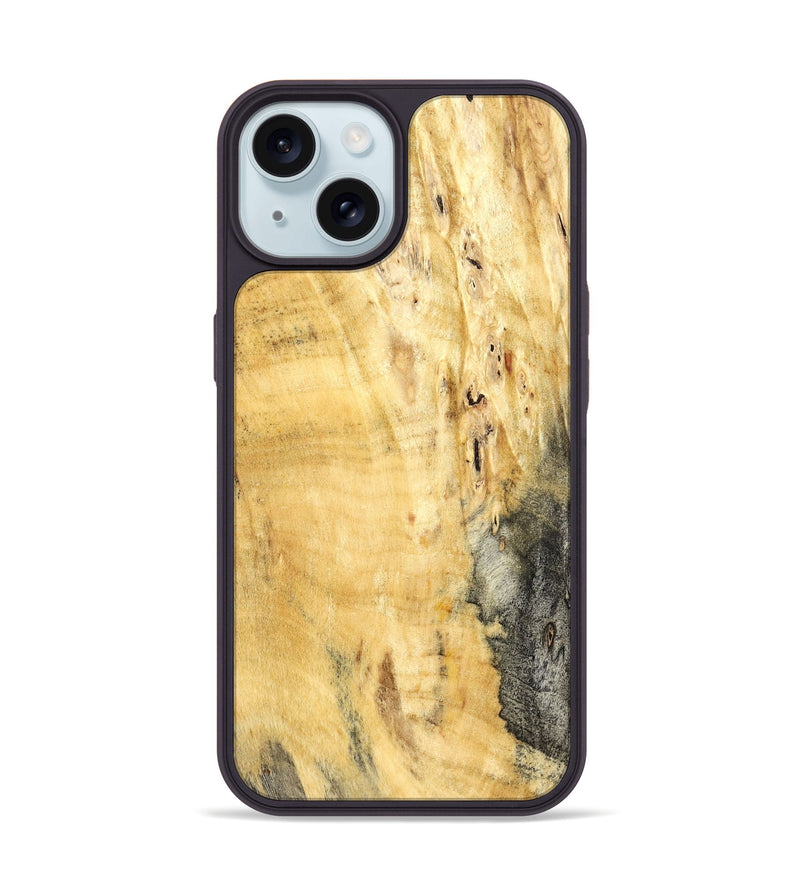 iPhone 15 Wood Phone Case - Luanne (Wood Burl, 822136)