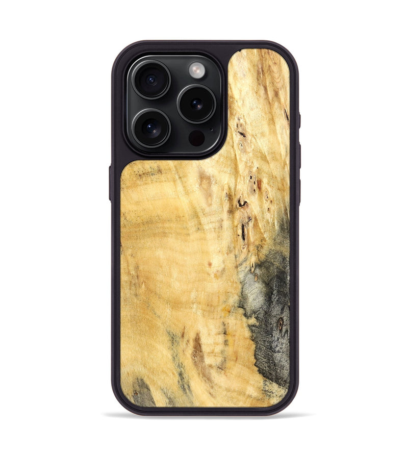 iPhone 15 Pro Wood Phone Case - Luanne (Wood Burl, 822136)