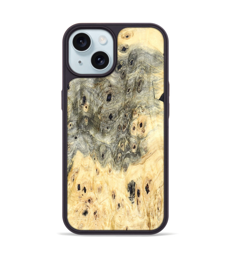 iPhone 15 Wood Phone Case - Judson (Wood Burl, 822137)