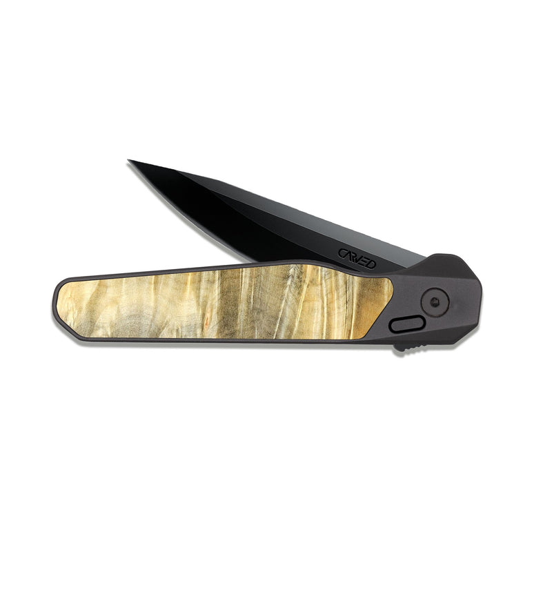 EDC Dark Slate Wood Pocket Knife - Kody (Wood Burl, 822138)