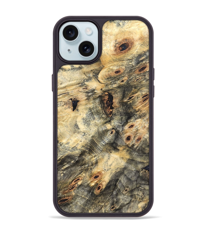 iPhone 15 Plus Wood Phone Case - Calvin (Wood Burl, 822139)
