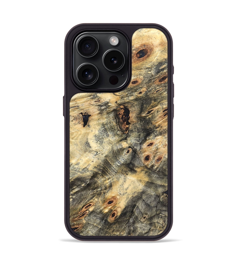 iPhone 15 Pro Wood Phone Case - Calvin (Wood Burl, 822139)