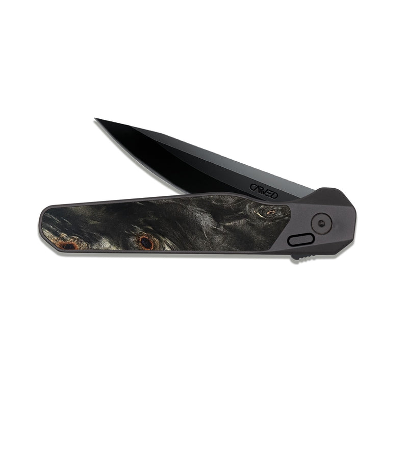 EDC Dark Slate Wood Pocket Knife - Jaeda (Wood Burl, 822140)