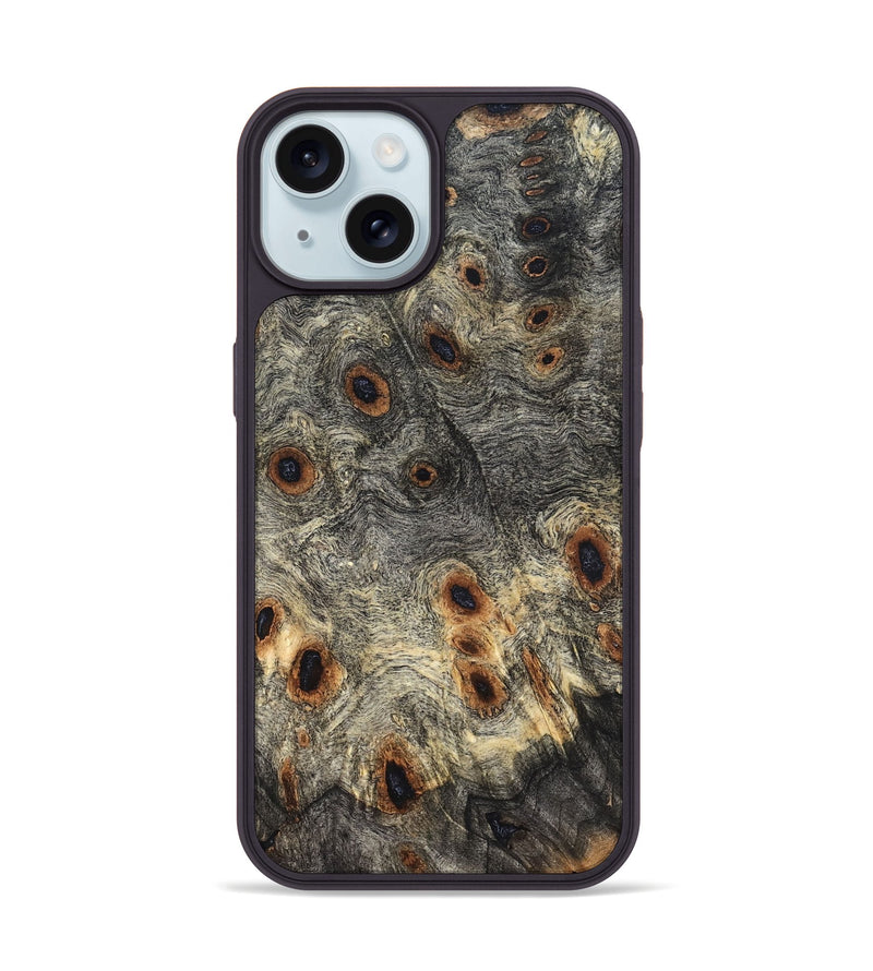 iPhone 15 Wood Phone Case - Zina (Wood Burl, 822141)