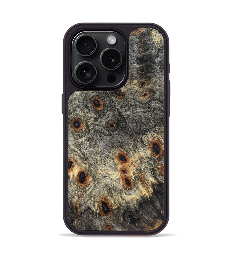 iPhone 15 Pro Wood Phone Case - Zina (Wood Burl, 822141)