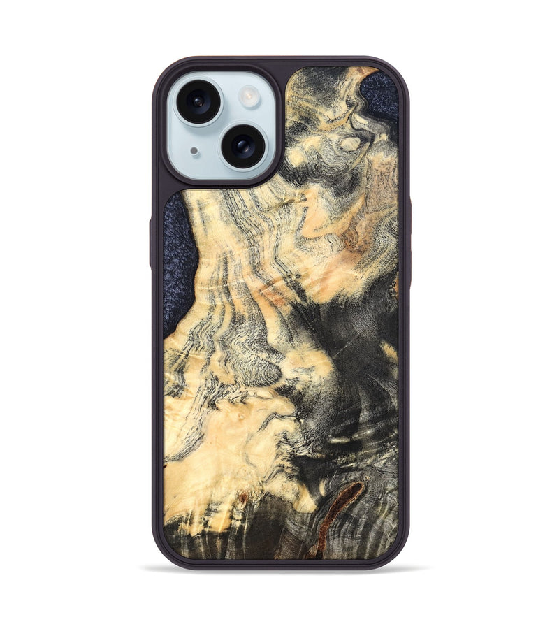 iPhone 15 Wood Phone Case - Jean (Wood Burl, 822144)