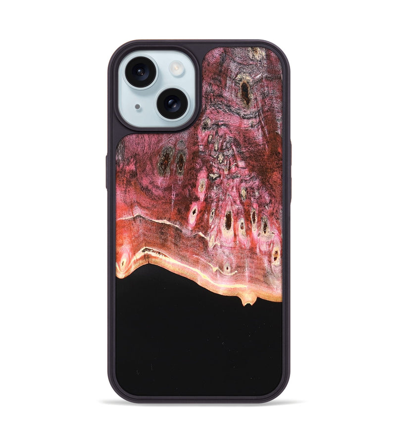 iPhone 15 Wood Phone Case - Emilie (Wood Burl, 822146)