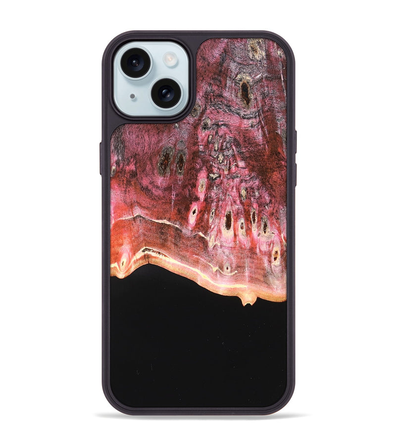 iPhone 15 Plus Wood Phone Case - Emilie (Wood Burl, 822146)