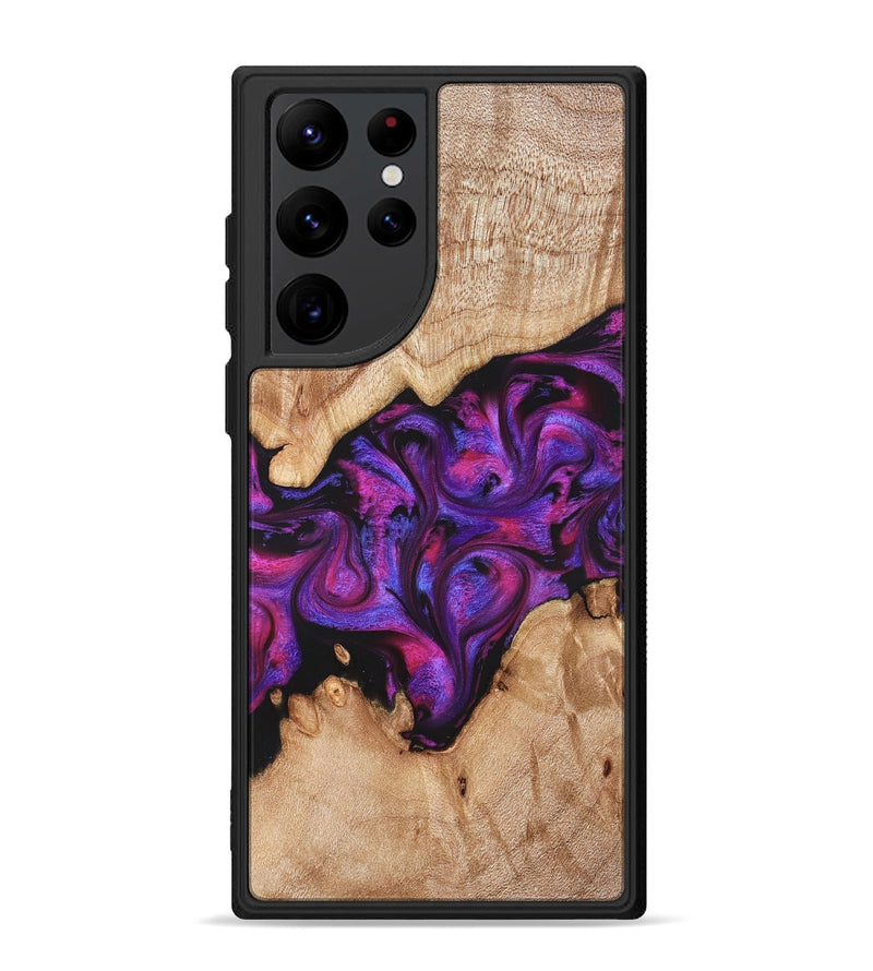 Galaxy S22 Ultra Wood Phone Case - Moses (Purple, 822147)