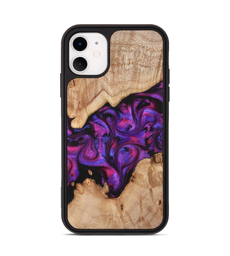 iPhone 11 Wood Phone Case - Moses (Purple, 822147)