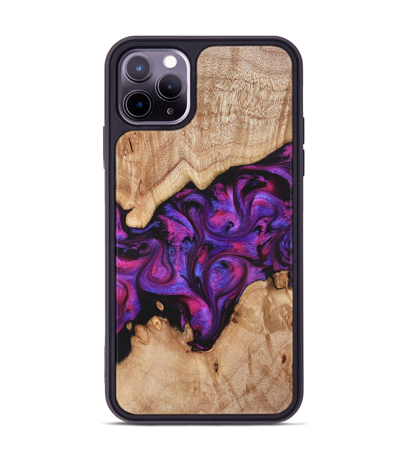 iPhone 11 Pro Max Wood Phone Case - Moses (Purple, 822147)