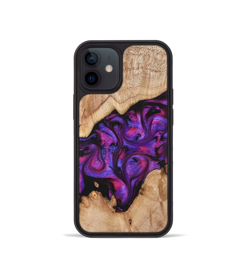 iPhone 12 mini Wood Phone Case - Moses (Purple, 822147)