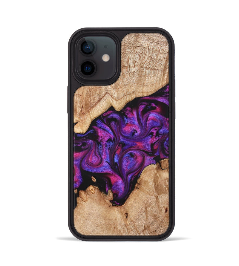 iPhone 12 Wood Phone Case - Moses (Purple, 822147)